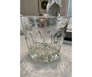Princess House Crystal Ice Bucket Heritage Etched Design Vintage 1980 5.5" Tall